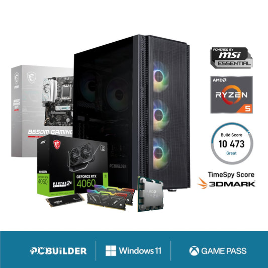PCBuilder Ryzen 7 5700X3D COMMANDER Windows 11 Gaming PC