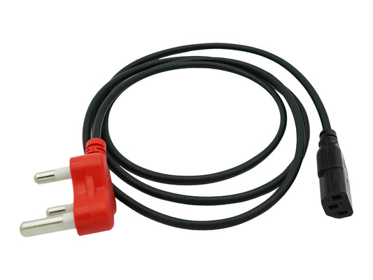 1.8m IEC Power Cord With Dedicated Plug Top (3 pack by Valotronics)