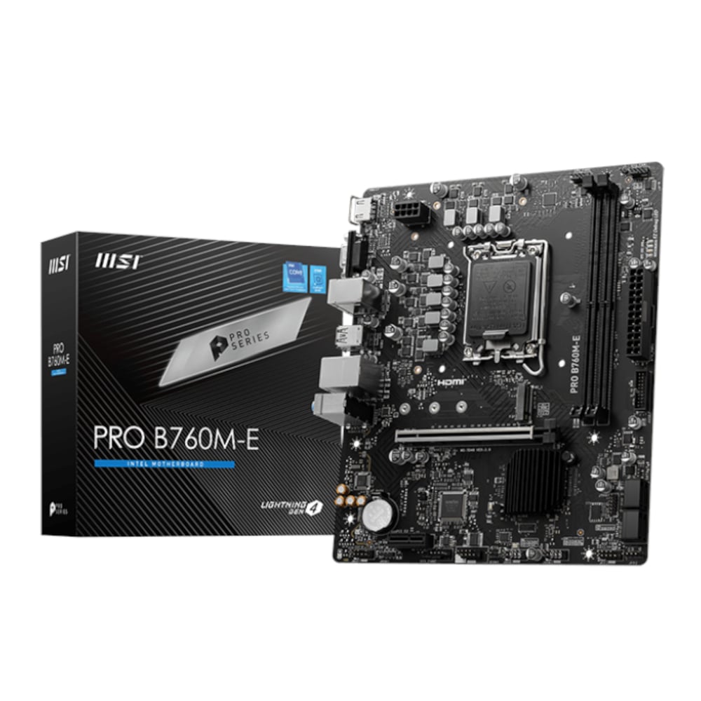 MSI B760M-E PRO DDR5 LGA1700 M-ATX Motherboard 