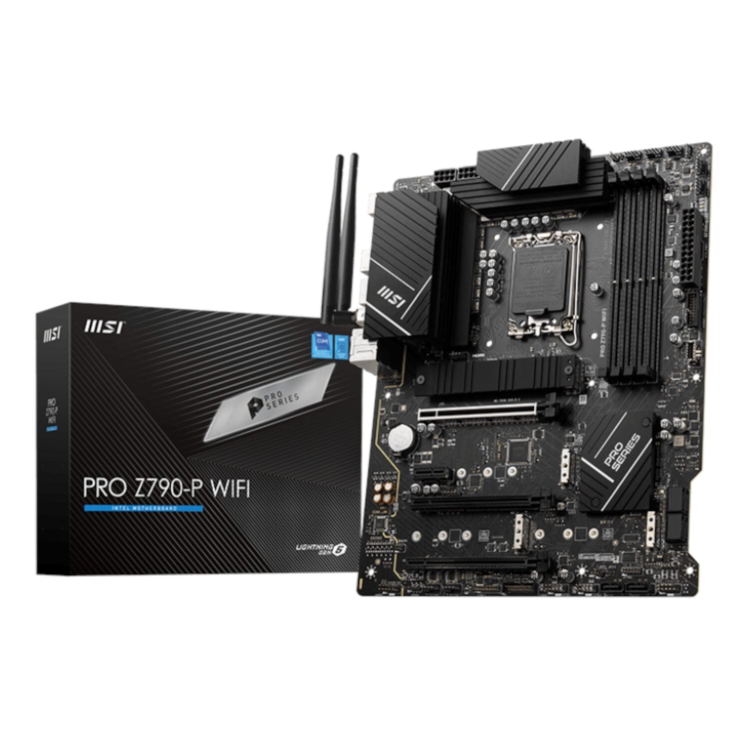MSI PRO Z790-P WIFI Motherboard – Intel Z790, Wi-Fi 6E, DDR5, ATX 