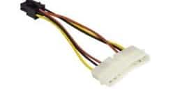 2x4pin molex to 6pin for PCI-E (3 pack by Valotronics)