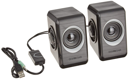 SonicGear Quatro 2 2.0 Speaker System - Grey