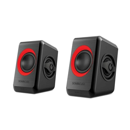 SonicGear Quatro 2 2.0 Speaker System - Red