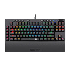 Redragon K588 RGB Pro BROADSWORD TKL Mechanical Wired Gaming Keyboard - Black 