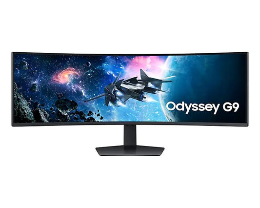 SAMSUNG 49 inches  Dual QHD (5120 x 1440)  240Hz  0.03ms (GtG)  VESA DisplayHDR True Black 400  OLED  32:9  HDMI 2.1  Micro HDMI  DisplayPort  USB-C Upstream and Downstream Ports  AMD FreeSync Premium Pro  Ergonomic Stand  Smart TV Apps  Samsung Gaming Hu