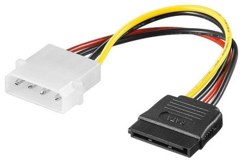 Unique SATA Male to 4 Pin Female Molex Adapter (2 pack by Valotronics)