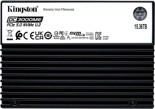 Kingston 15.36TB DC3000ME U.2 PCIe 5.0 NVMe TCG Opal Enterprise SSD