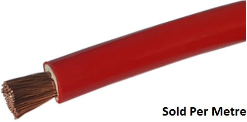 Solarix 16mm2 Battery Power Cable Per Metre Red (2 pack by Valotronics)