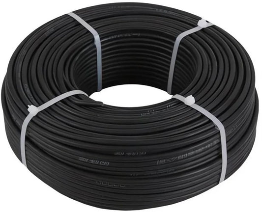 Solarix 6mm2 Single Core Solar Photovoltaic PV Cable Black (3 pack by Valotronics)