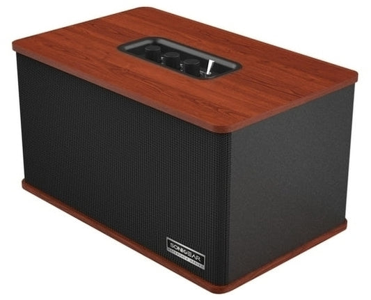 SonicGear StudioBox 2-HD Hi-Fidelity Home Bluetooth Speaker - Mahogany