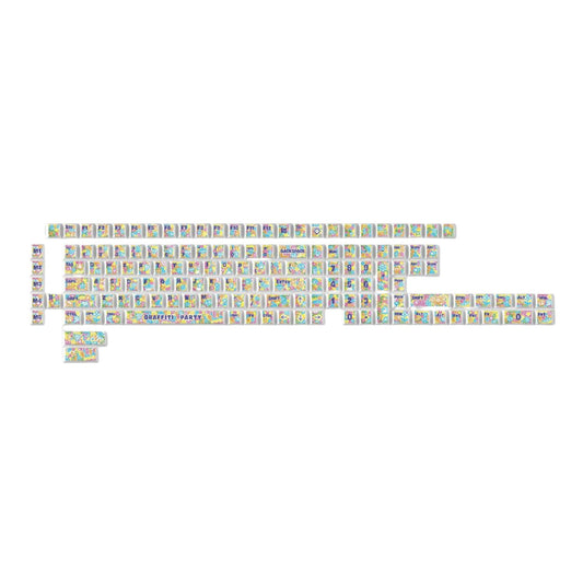 Keychron Graffiti Party – Cherry Profile Dye-Sub PBT Full Keycap Set (140 Keys, MX-Compatible)
