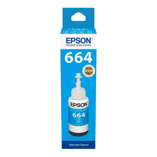 664 Ink Bottles Cyan 70ml EcoTank L565/ L550/ L486/ L455/ L386/ L382/ L365/ L355