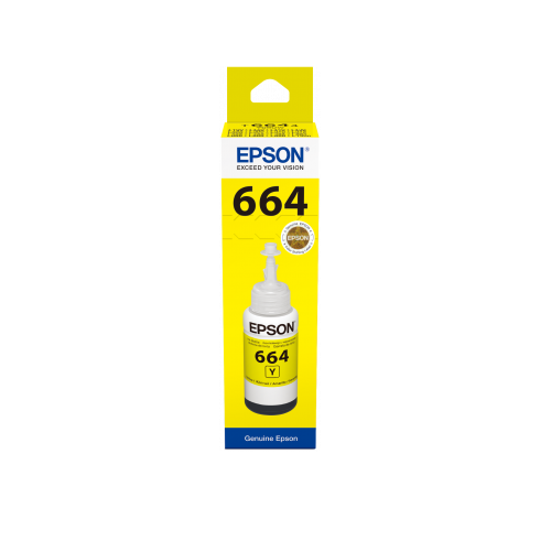 664 Ink Bottles Yellow 70ml EcoTank L565/ L550/ L486/ L455/ L386/ L382/ L365/ L3