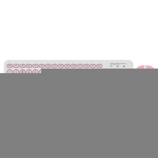 Alcatroz Jellybean U2000 Keyboard and Mouse - White/Peach