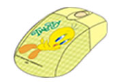 Tweety Optical USB Mouse Colour: Green (2 pack by Valotronics)