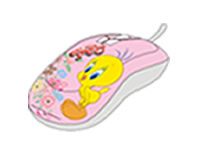 Tweety Optical USB Mouse Colour: Pink (2 pack by Valotronics)