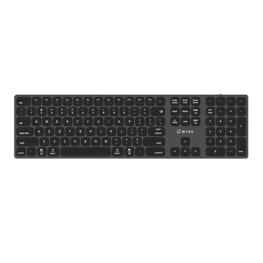 WINX ELITE Ultra-Slim Black Wireless Bluetooth Keyboard