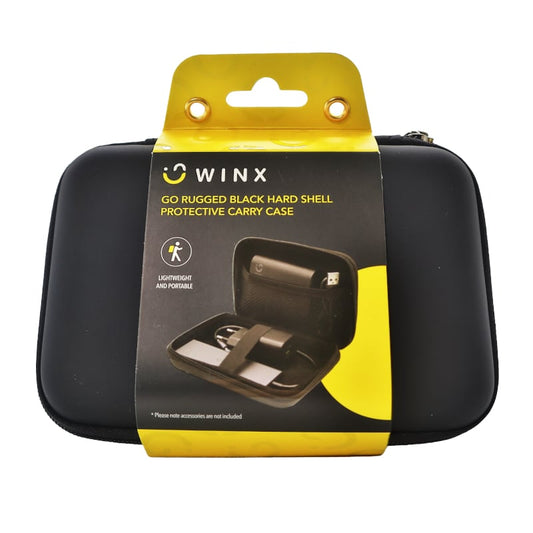 Winx Go Rugged Hardshell Protective Carry Case - Black (2 pack by Valotronics)