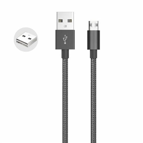 Whizzy Reversible Micro USB Charge And Data Sync Cable (3 pack by Valotronics)