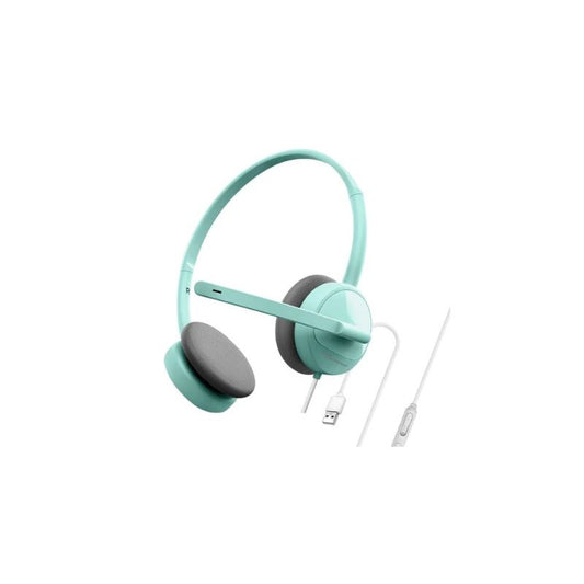 Alcatroz XP 1U USB Headset with Mic - Mint