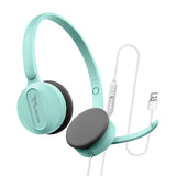 Alcatroz XP 3U USB Headset with Mic - Mint