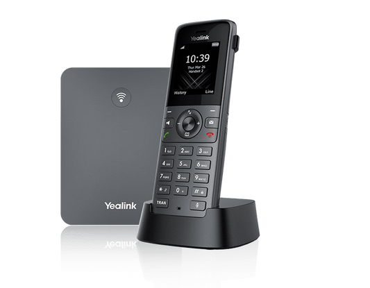YEALINK W73P IP DECT PHONE WITH BASE, 10 SIP ACCOUNT