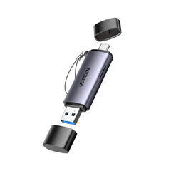 UGREEN CM185-50706 2-in-1 OTG Card Reader | Type-C | USB-A - Silver 