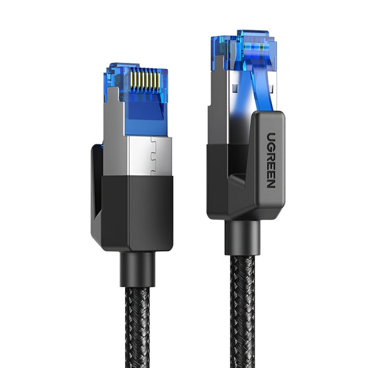 UGREEN Cat8 Nylon Braided Ethernet Cable - 40Gbps with Modular Plugs - 1m (2 pack by Valotronics)