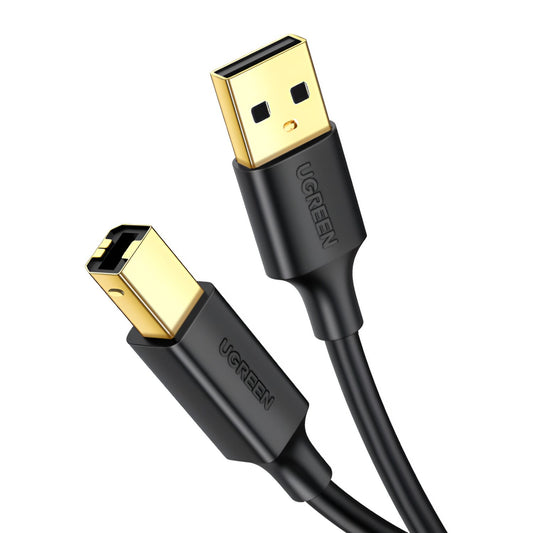 UGREEN US135 USB 2.0 to USB-B Printer Cable, 480Mbps - 1.5m (3 pack by Valotronics)