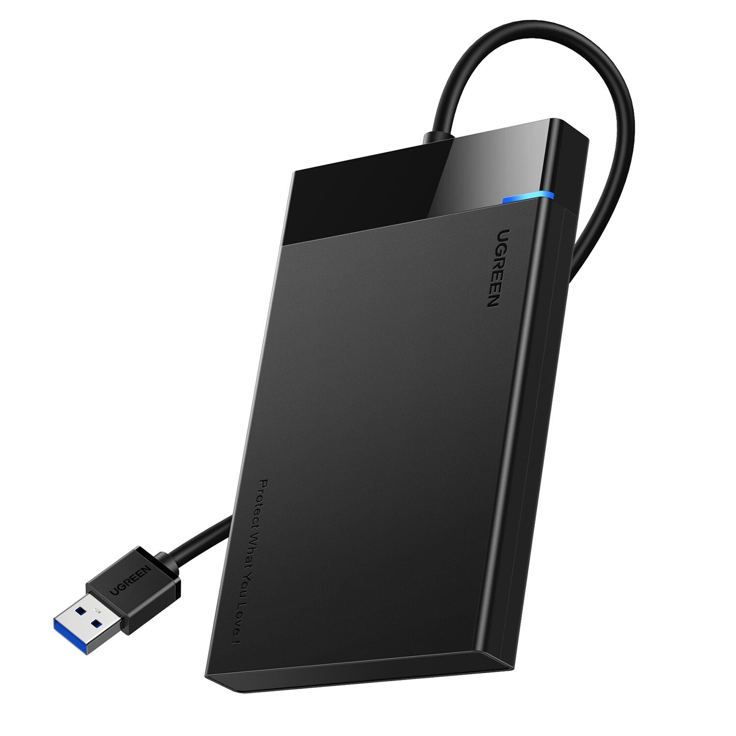 UGREEN USB 3.0 to 2.5” SATA Hard Drive Enclosure (Non-Detachable Cable) 