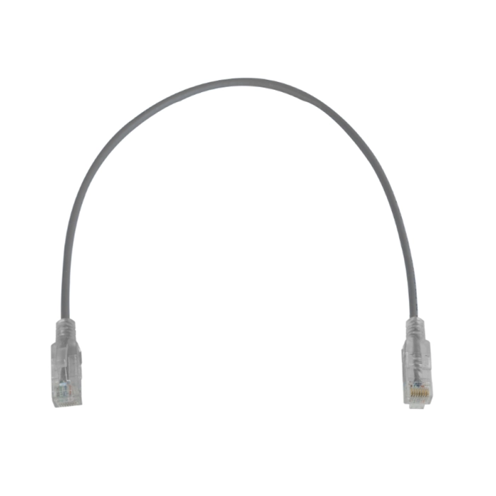 Linkbasic 22cm UTP Cat6 Nano Thin Patch Cable Grey