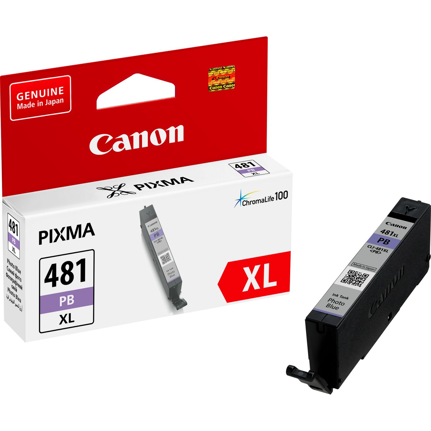 Canon-Ink-CLI-481 XL PB-TS8140/ TS8240/ TS9140/ TS8340- Yield 4710
