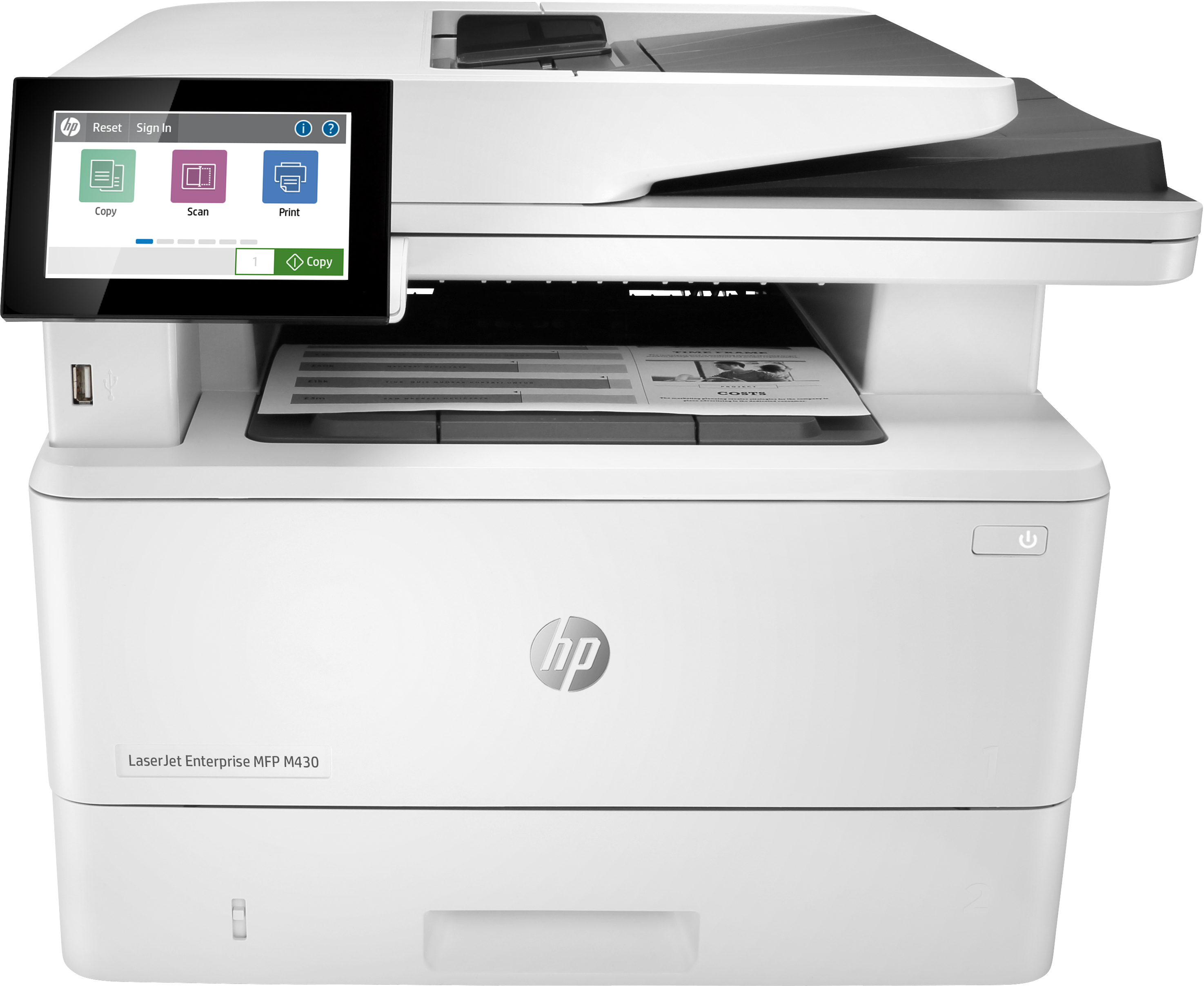 HP LaserJet Enterprise MFP M430f - Print Copy Scan Fax up to 40ppm Duty Cycle 10