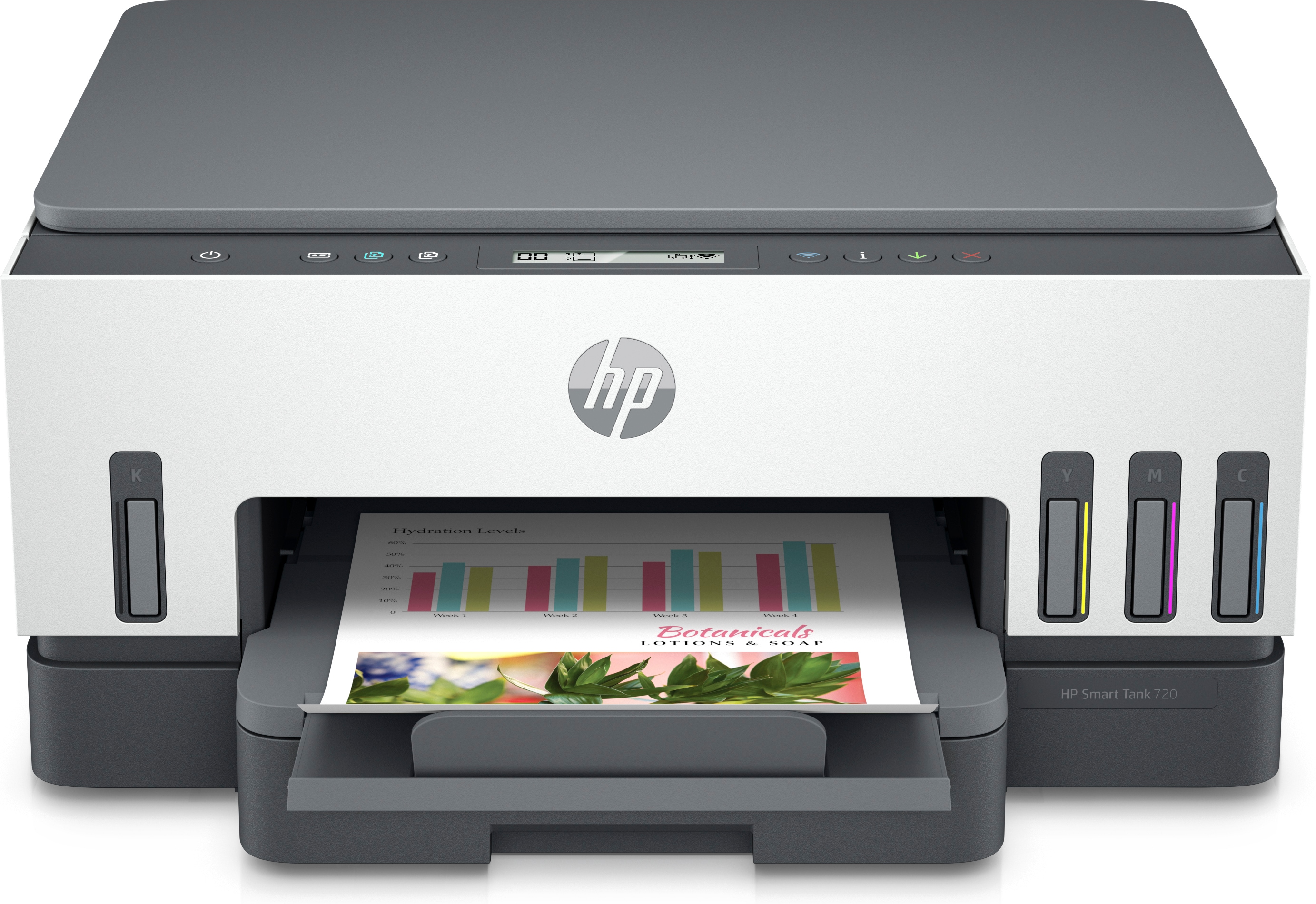 HP Smart Tank 720 All-in-One Printer. Print, scan, copy, wireless. Print technol