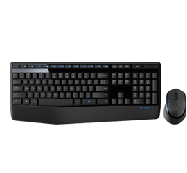 Logitech MK345 Wireless Keyboard and Mouse Combo with Palm Rest. Keyboard with p