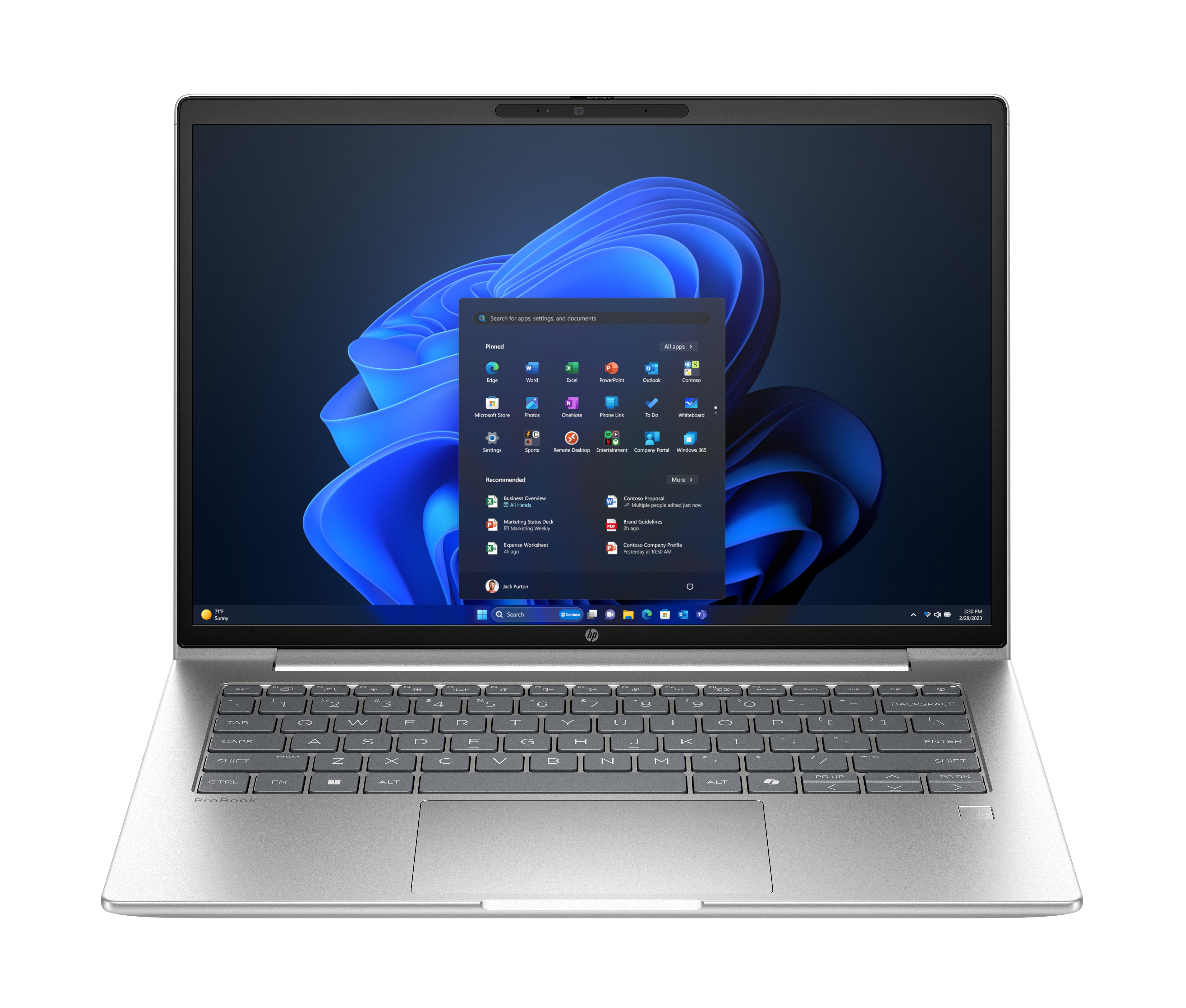 HP ProBook 4 G1a NB AI 16in Ryze5 230 / 16.0 WUXGA UWVA 300 5MPIR 60Hz bnt Pane