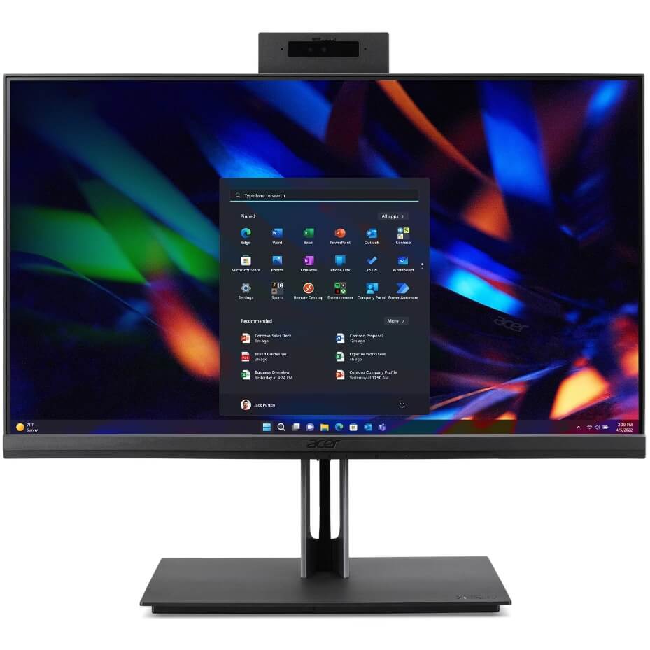 Acer All in One PC- VZ4714G - Black- Touch- 23.8" FHD -  Intel Core i5-13400- GP