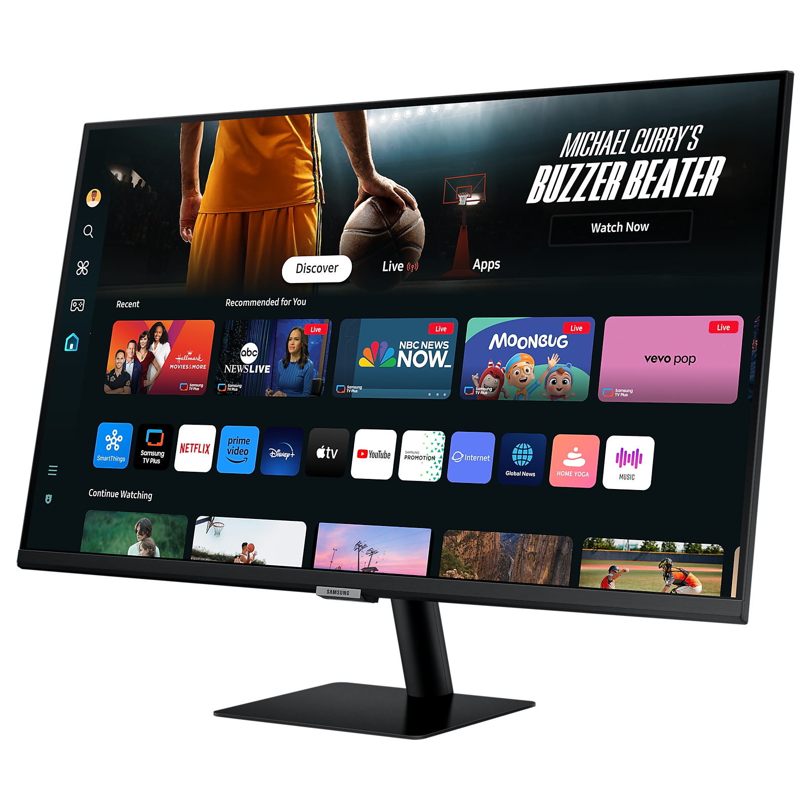 Samsung Smart M70D Flat 32" display VA Response:5ms GTG AR: 16:09 Resolution: 4K