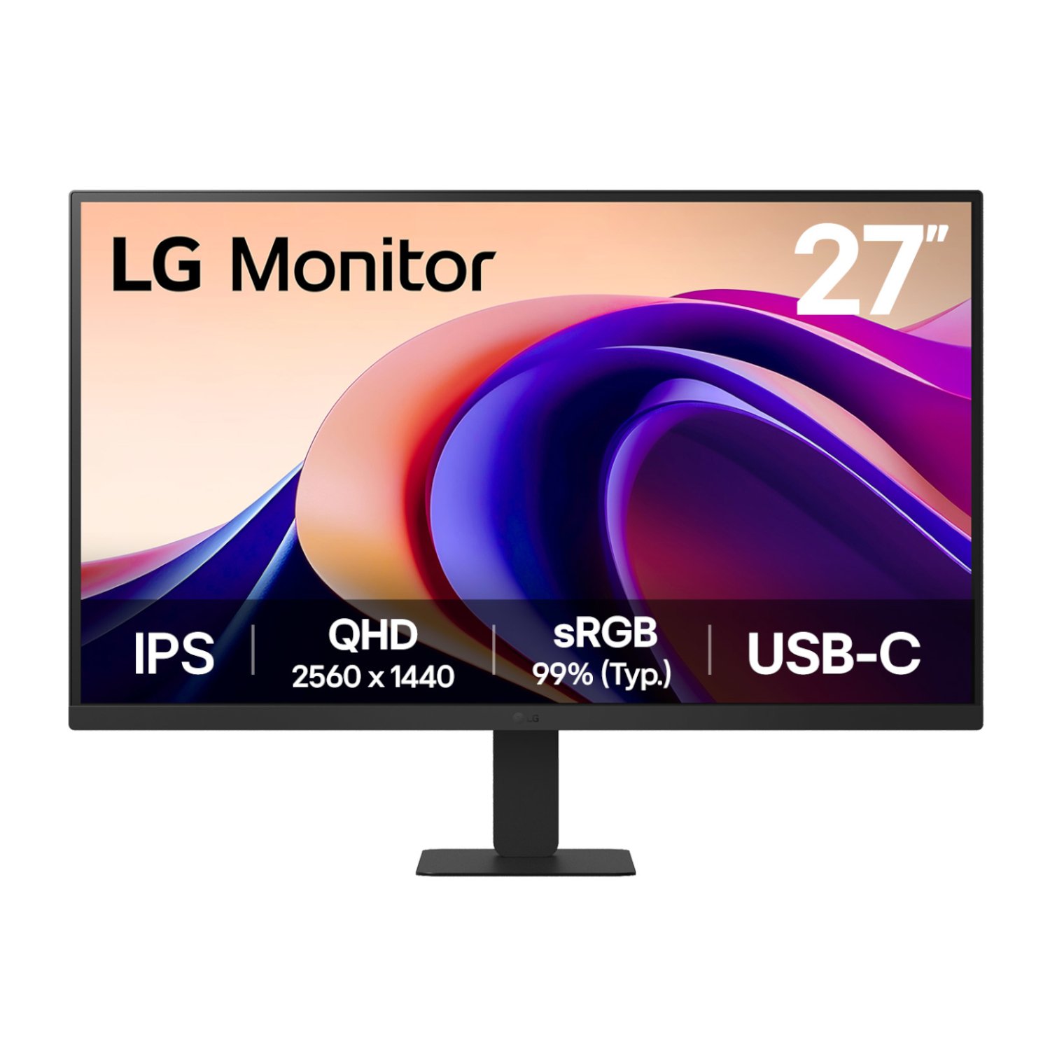 LG 27" QHD IPS Monitor with Type-C | 100Hz