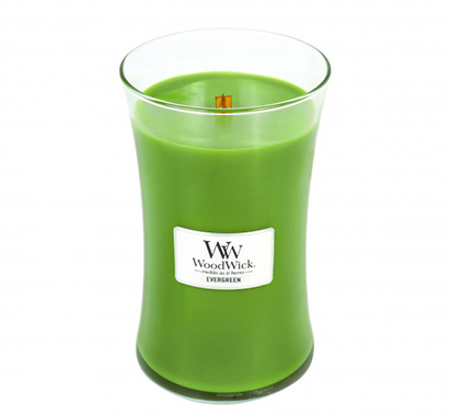 Woodwick Evergreen Large Jar Retail Box No warranty
