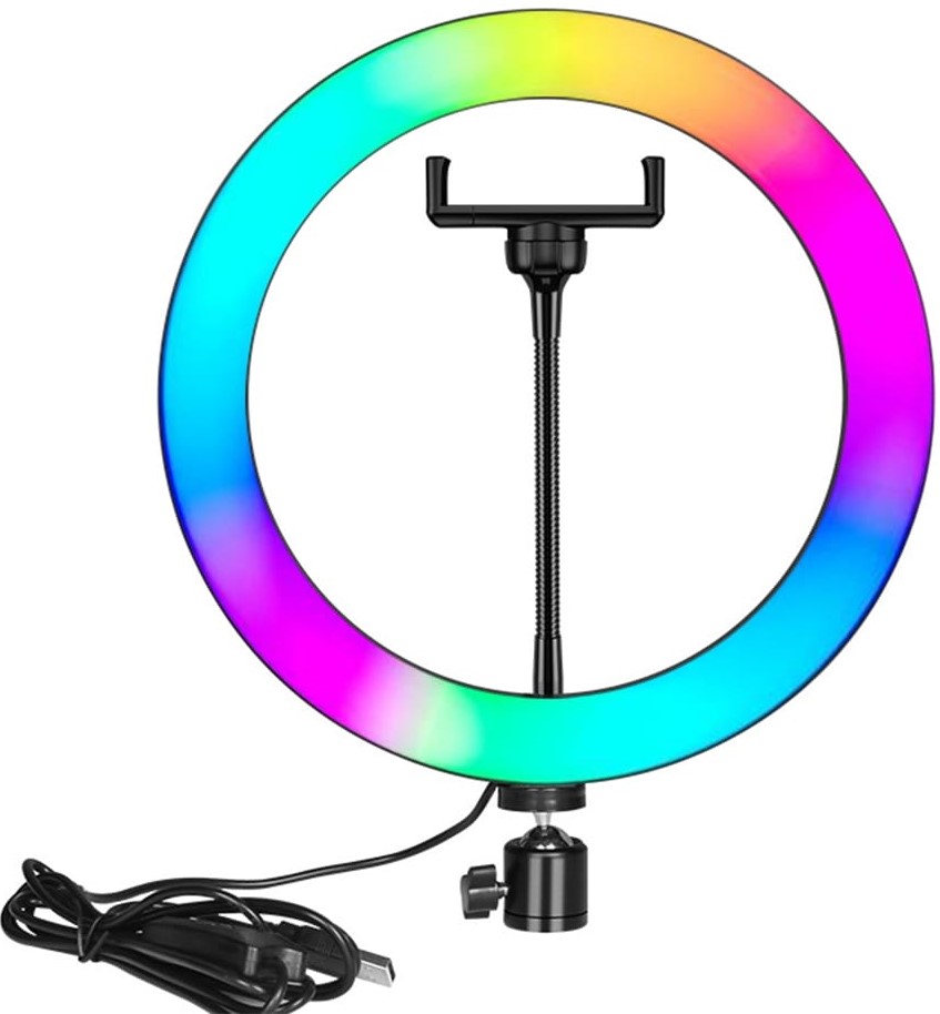 Nesty Multipurpose USB Powered 10 Inch Selfie RGB LED Ring Light