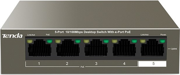 TENDA 5-PORT GIGABIT SWITCH WITH 4-POE