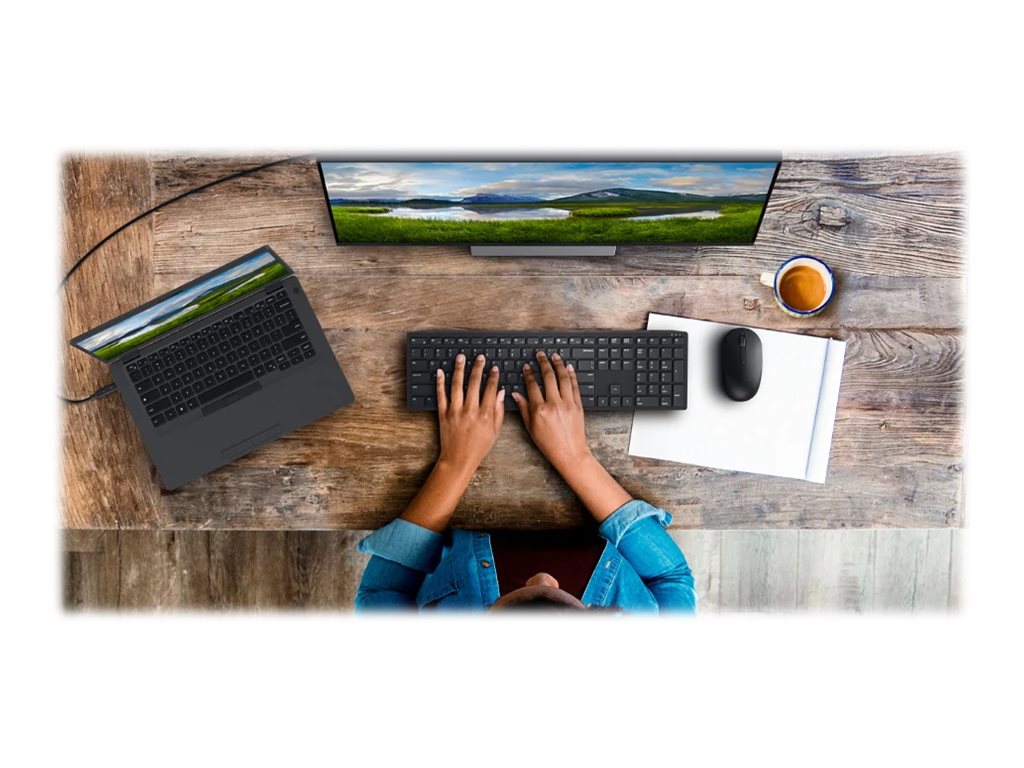 Dell Pro Keyboard and Mouse - KM5221W - US Interna