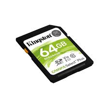 Kingston 64GB SDHC Canvas Select 80R CL10 UHS I