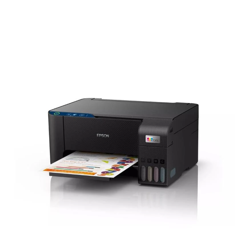 Epson 33ppm Mono 15ppm Colour A4 Print Scan Copy USB incl 1 set of ink (2 x Black)