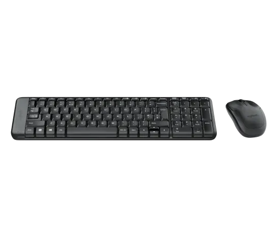 Logitech MK220 - Wireless Keyboard and Mouse combo - Black - USB