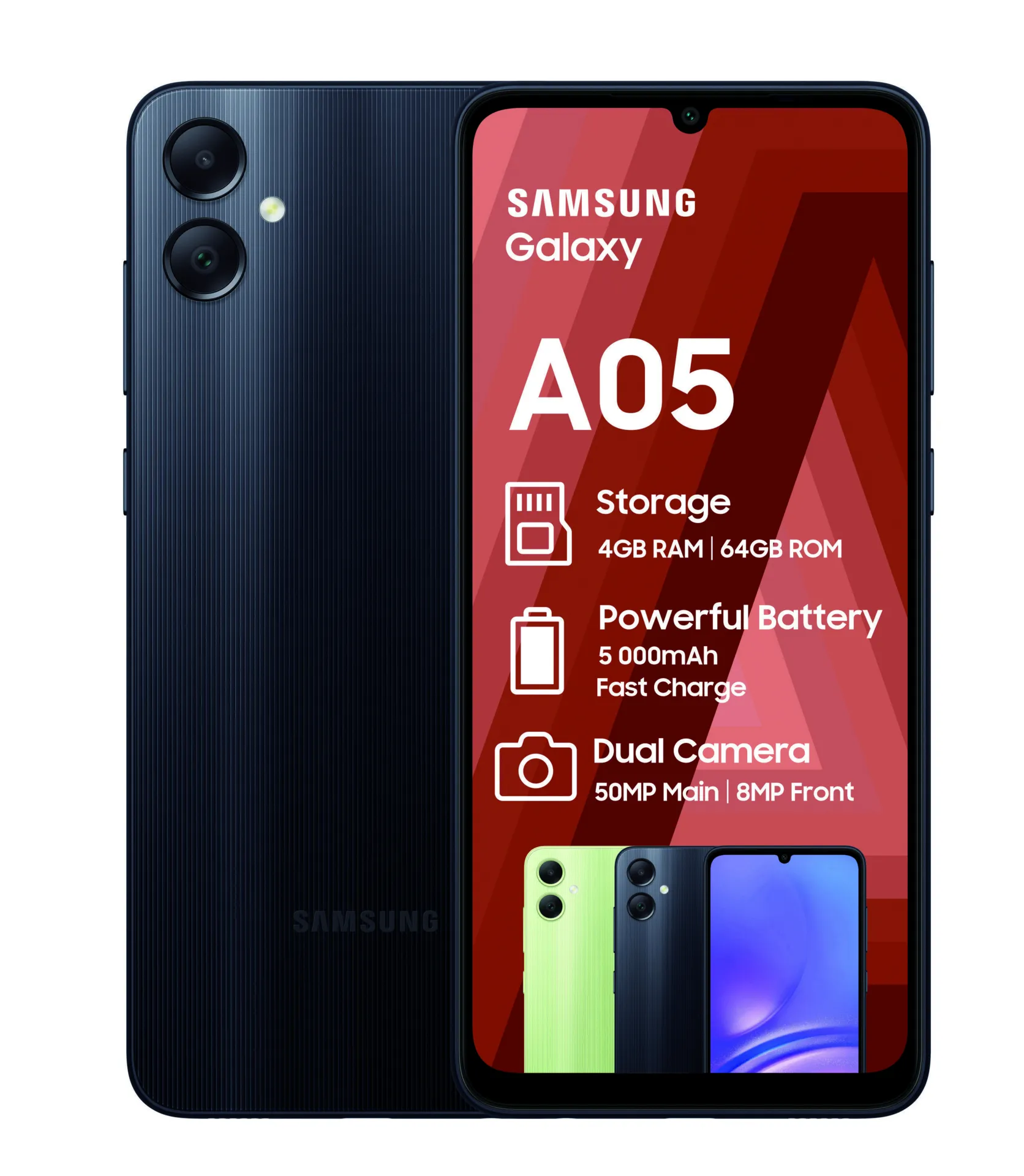 SAMSUNG GALAXY A05 DS LTE BLACK