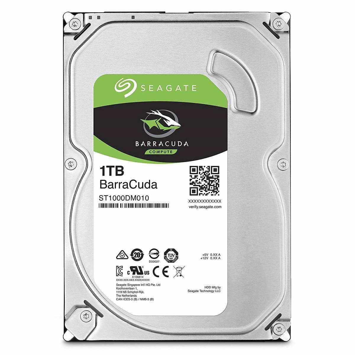 Seagate Barracuda 1TB 3.5''- 7200RPM SATA 6GB/s 64MB Cache