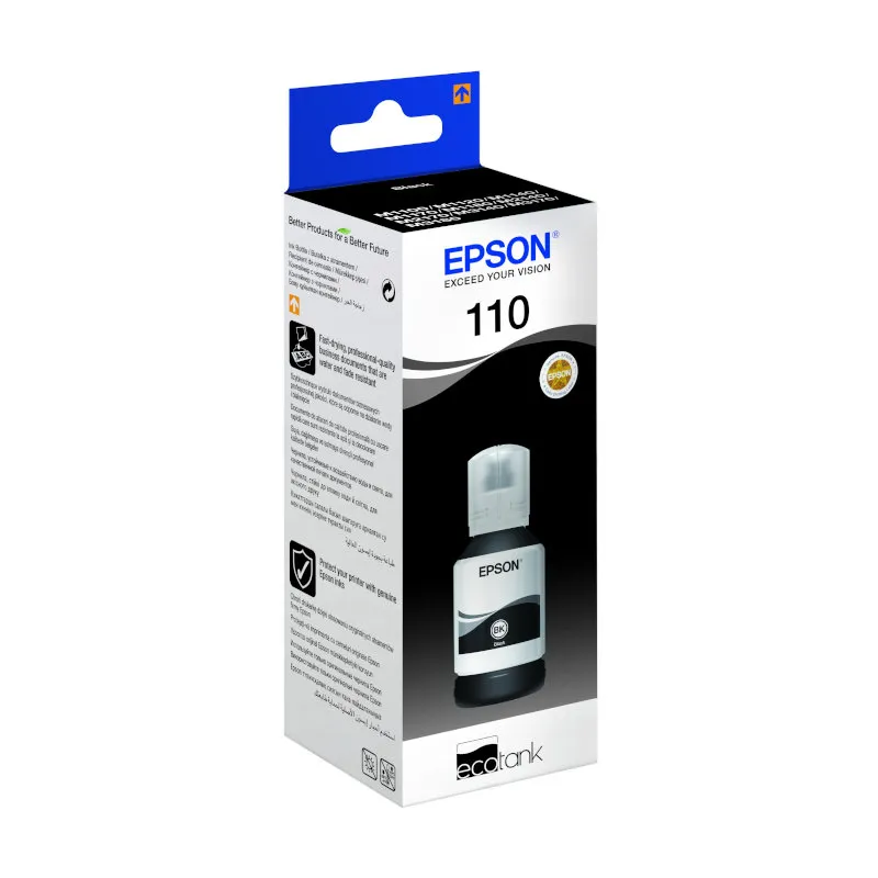 110 Ink Bottles Black XL120ml EcoTank M3170 / M3140 / M2170 / M1180 / M1170 / M1