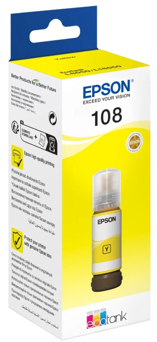 108 Ink Bottle Yellow 70ml for L8050 / L18050